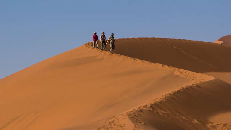 Climbing Big daddy, Namib desert