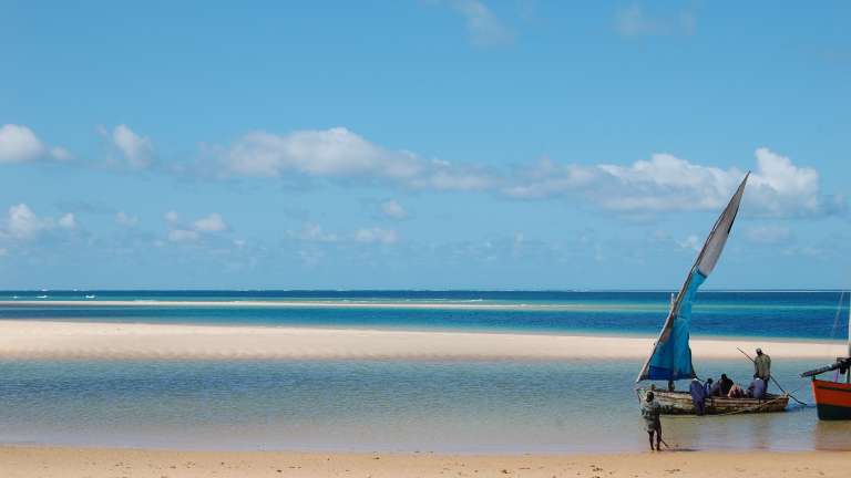 Dhow at Bazaruto island