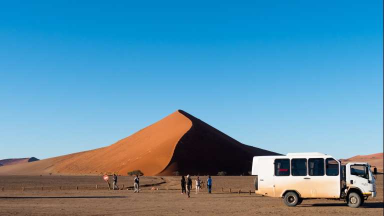 Tour vehicle at Dunes