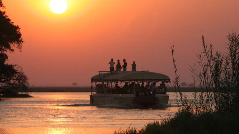 Chobe river sunset cruise