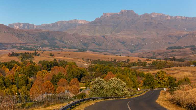 Champagne castle Drakensberg mountains